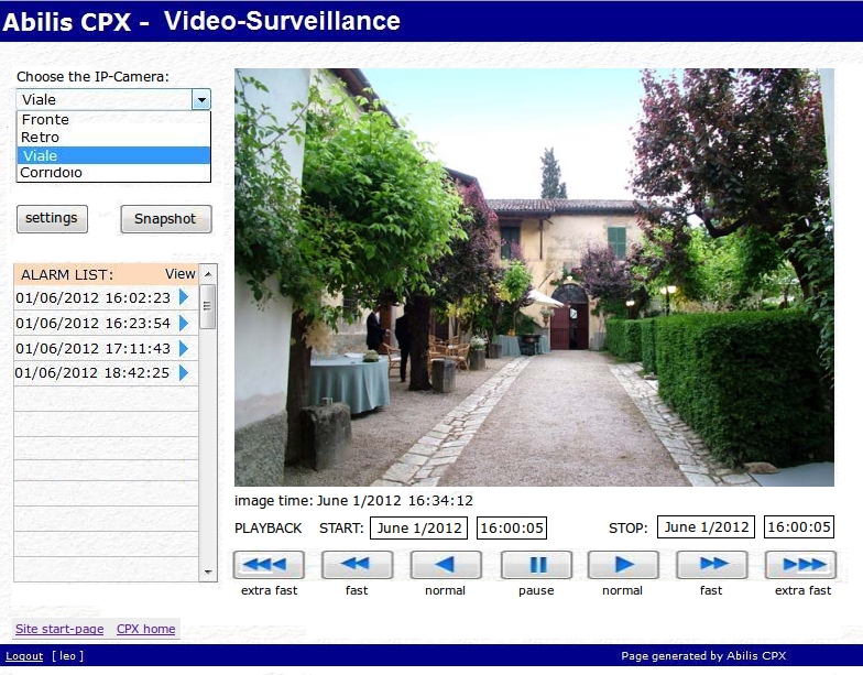 Videosurveillance viewer