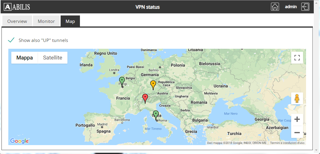 VPN map